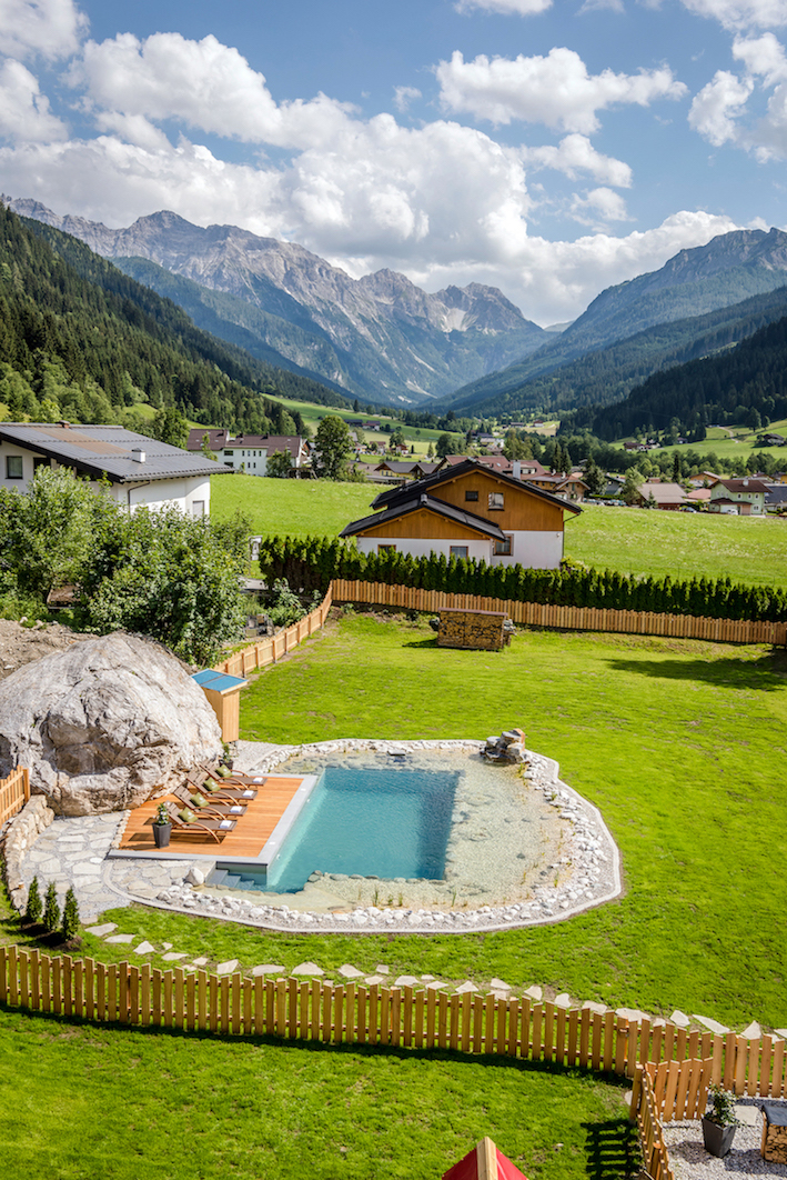Frühstückspension: Schwimmteich - Das Kleinarl