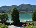 Frühstückspension: Blick vom Balkon über den See - Pension Salzburger Hof