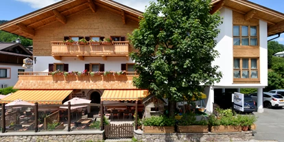Pensionen - Parkplatz: kostenlos bei der Pension - Alpbach - Außenansicht  - Cafe Pension Koller