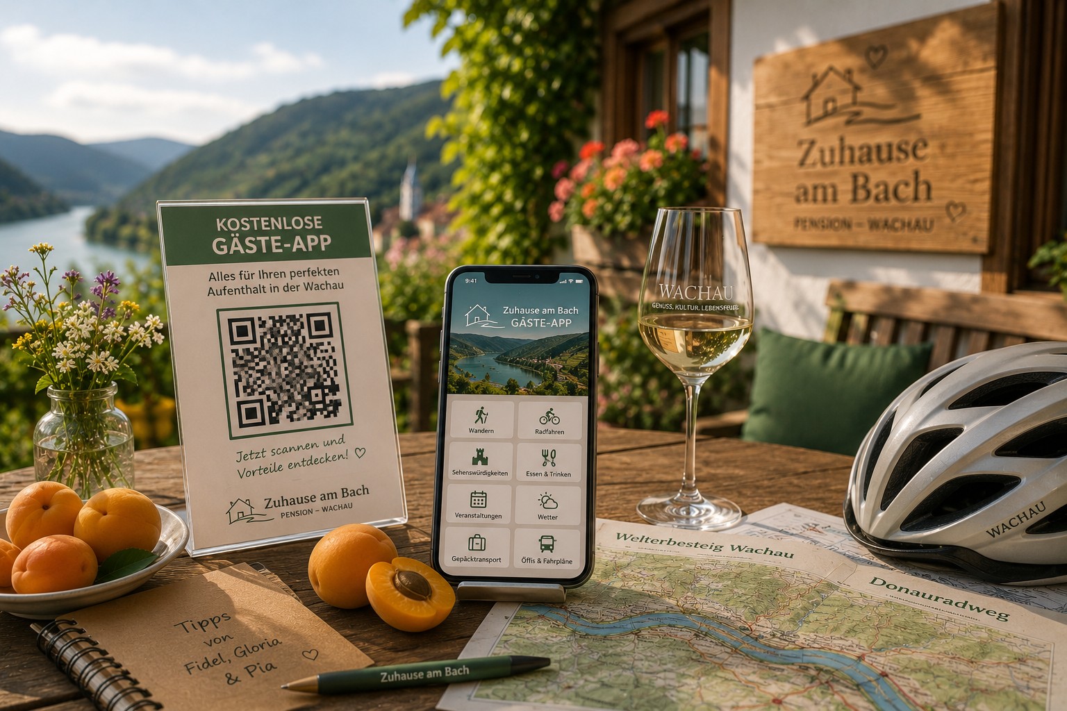 Frühstückspension: Gäste App - Zuhause am Bach - Wachau