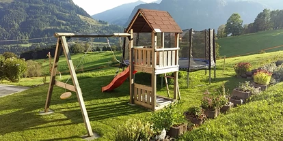 Pensionen - Parkplatz: kostenlos bei der Pension - Leogang - Spielplatz - Bio-Bauernhof Reitmayrgut