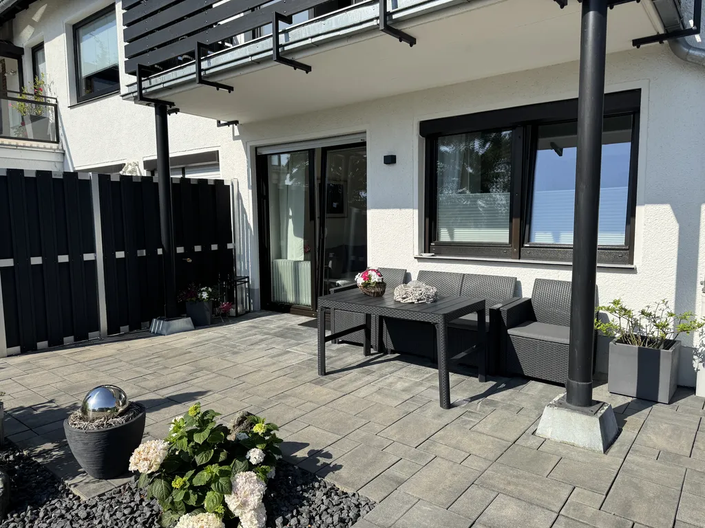 Pensionen - Niedersachsen - Terrasse der Ferienwohnung - Pension am Vogelsang