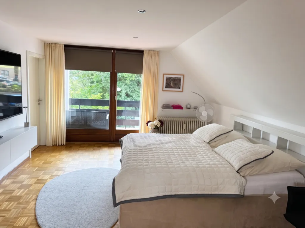Frühstückspension: Doppelzimmer mit Balkon - Pension am Vogelsang
