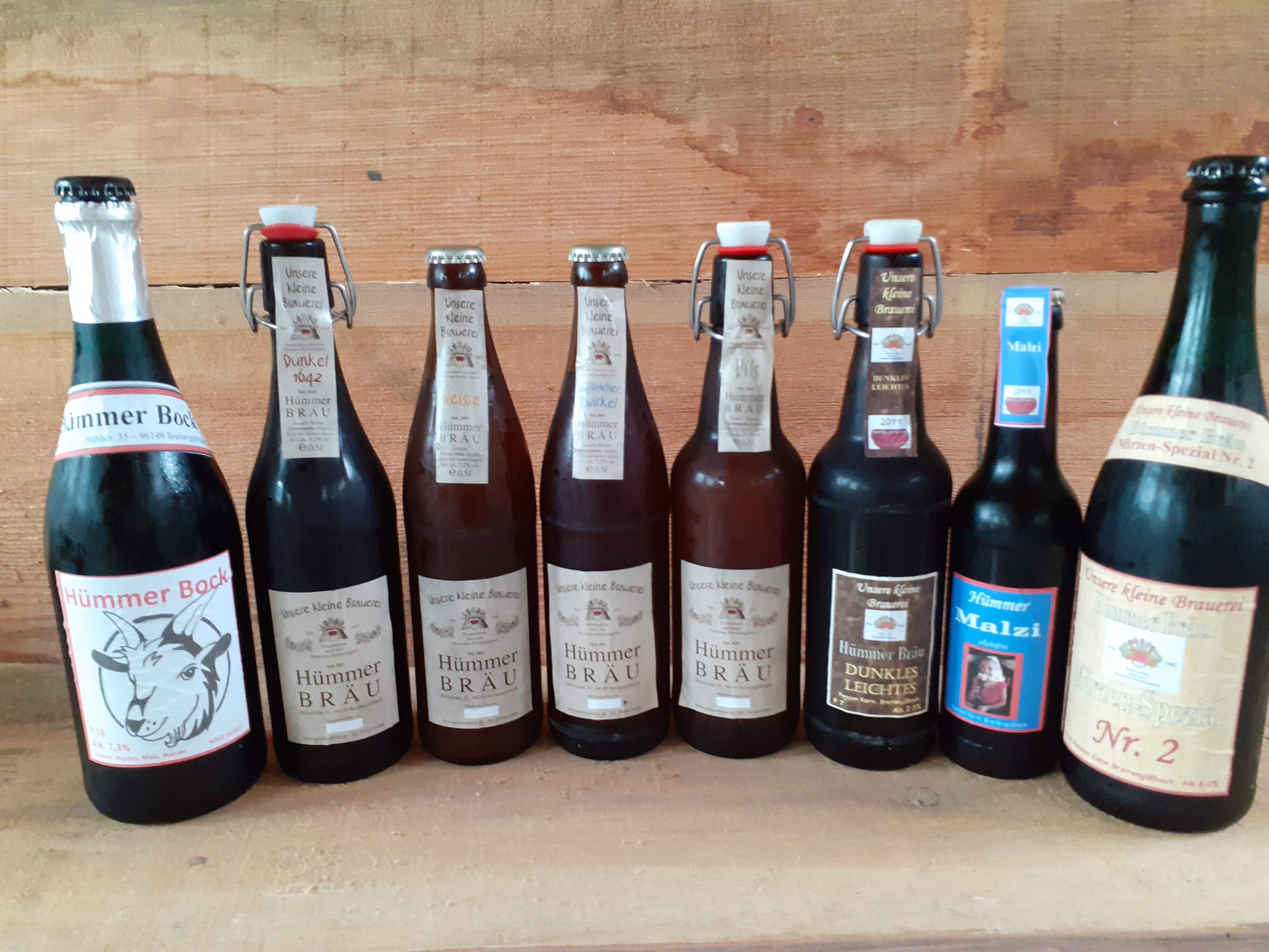 Pensionen - Parkplatz: kostenlos bei der Pension - Franken - Unsere Biersorten - Pension Karin