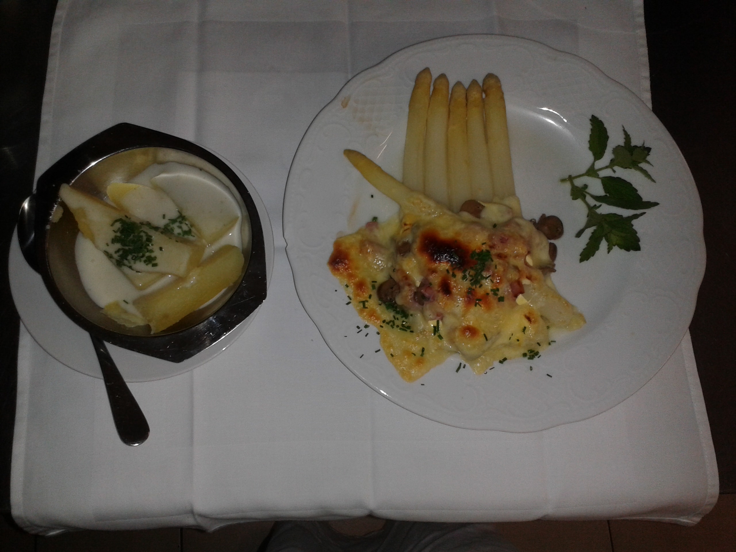 Frühstückspension: Spargelgericht - Gasthof Magg