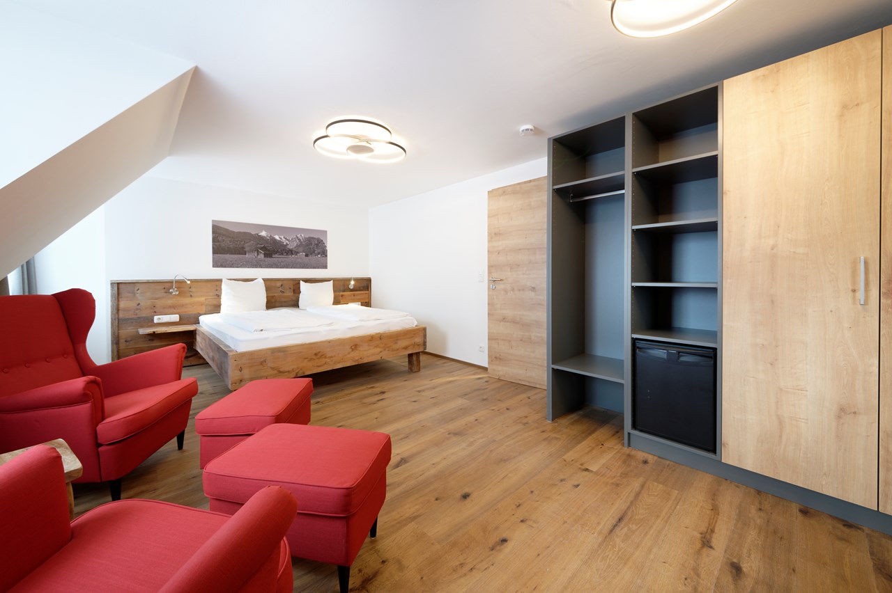 Hotel Garni Alpengruß Zimmerkategorien Doppelzimmer Komfort groß ohne Balkon