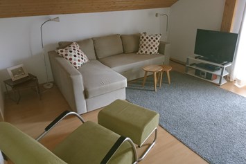 Frühstückspension: Wohnzimmer Apartment - Pension Bergblick