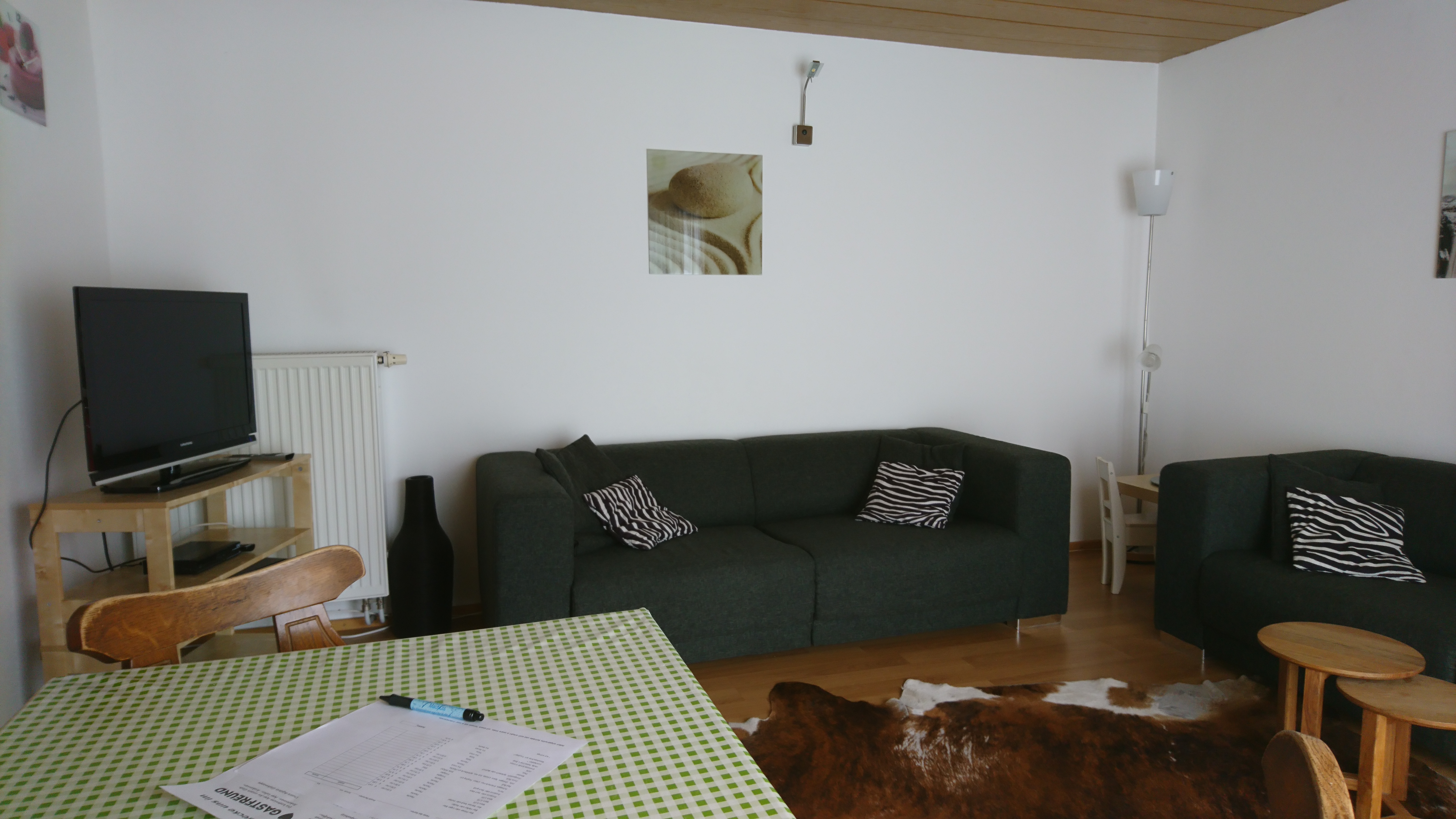 Frühstückspension: Wohnzimmer Bungalow - Pension Bergblick