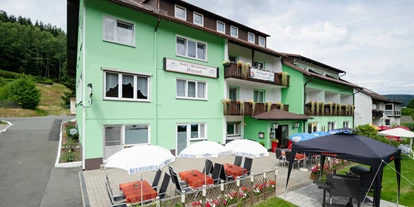 Pensionen - Parkplatz: kostenlos bei der Pension - Franken - Unser Haus - Gruppenferienhäuser & Hotel-Pension Dressel