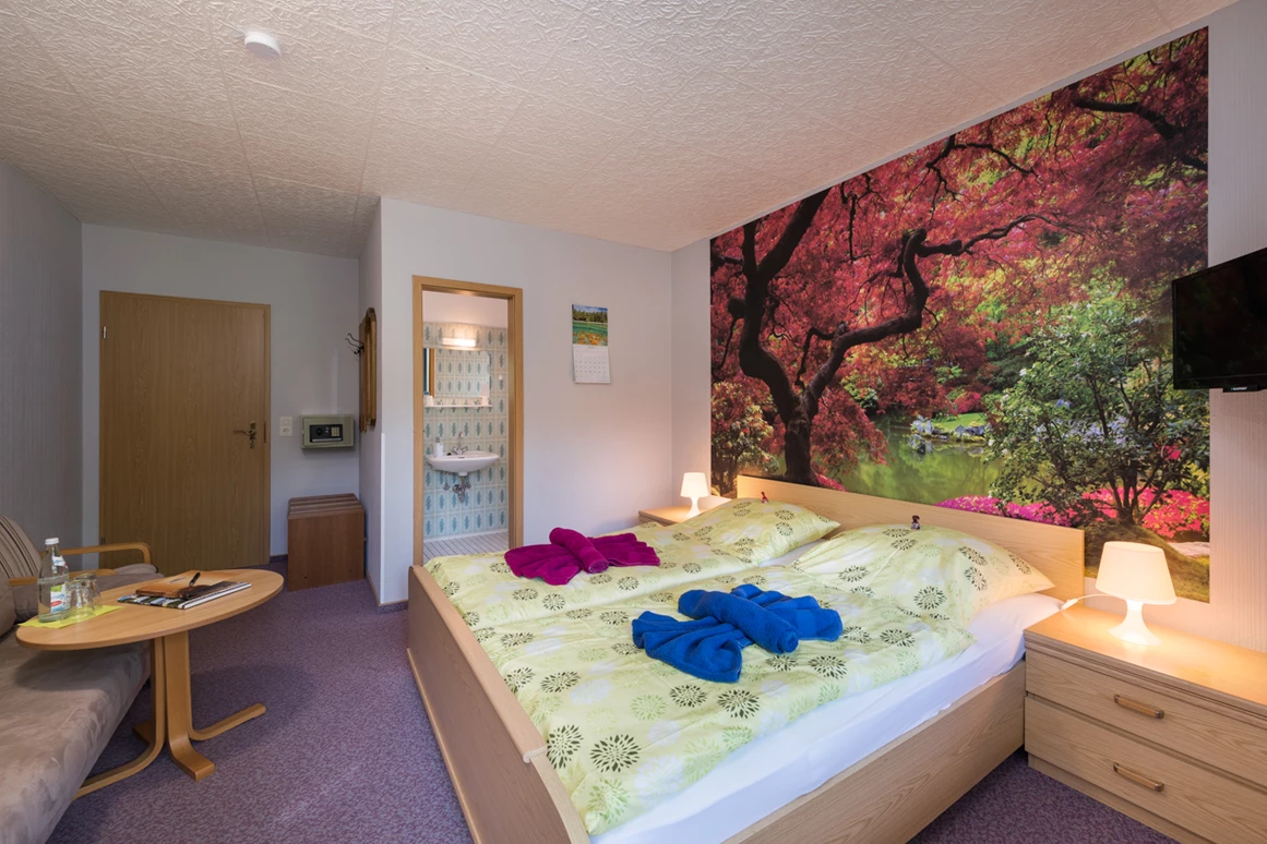 Frühstückspension: Doppelzimmer mit Balkon - Gruppenferienhäuser & Hotel-Pension Dressel